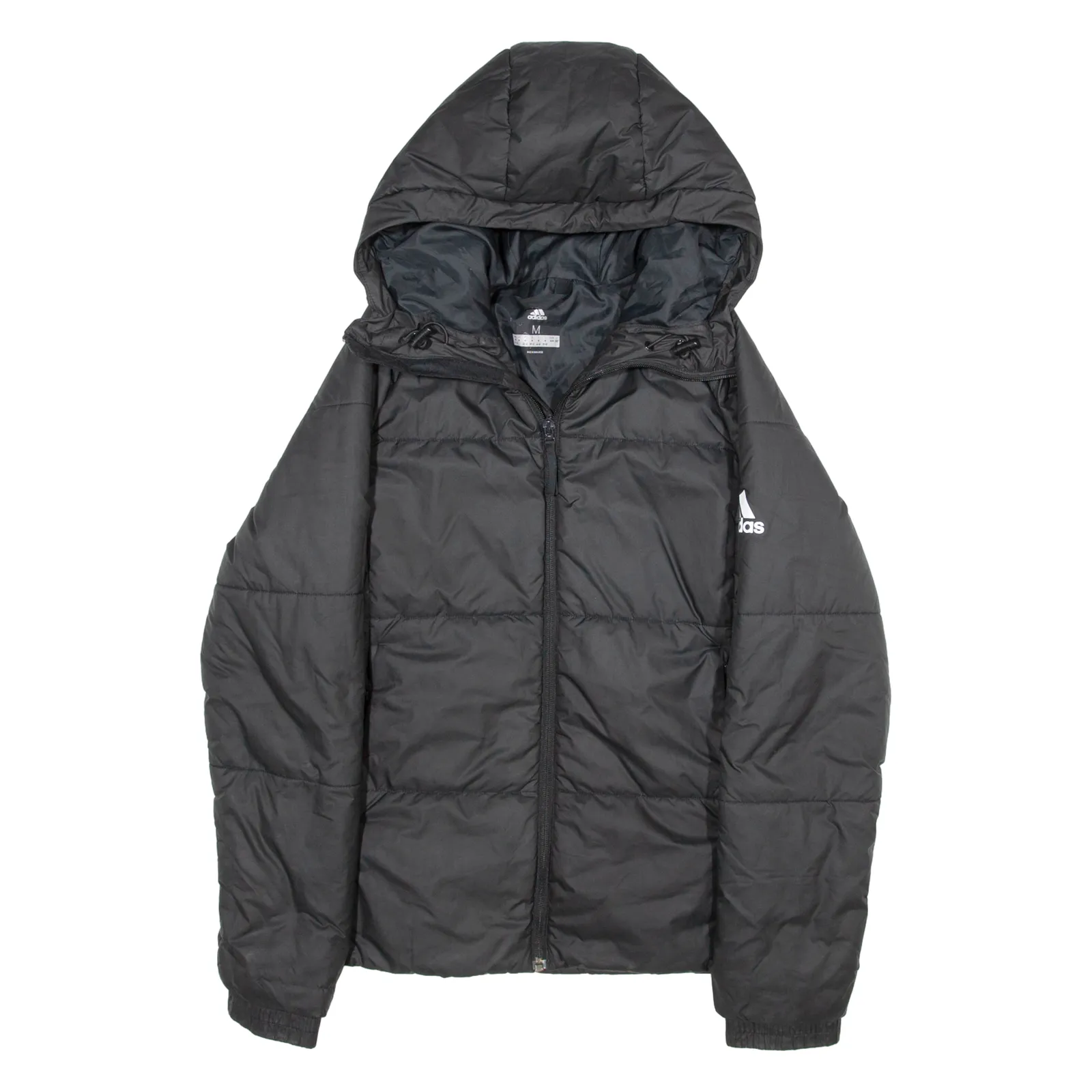 ADIDAS Insulated Womens Puffer Jacket Black Hooded M