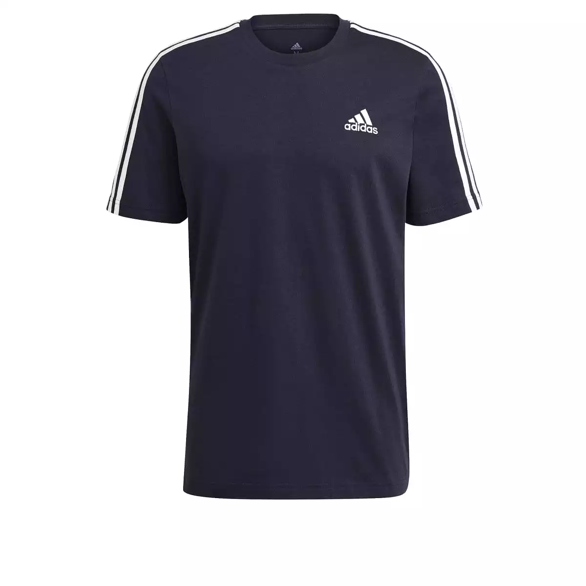 ADIDAS MEN'S ESSENTIALS 3-STRIPES NAVY TEE