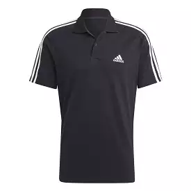 adidas Men's Essentials Piqué Embroidered Small Logo 3-Stripes Polo Shirt