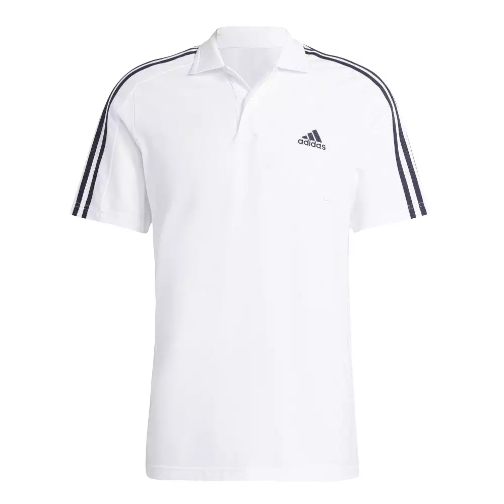 adidas Men's Essentials Piqué Embroidered Small Logo 3-Stripes Polo Shirt