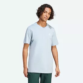 ADIDAS MEN'S SMALL LOGO BLUE TEE