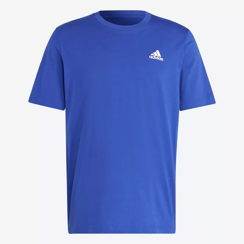 ADIDAS MEN'S SMALL LOGO BLUE TEE