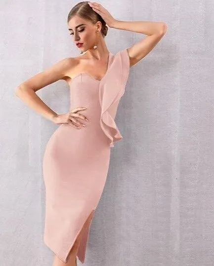 Adyce One Shoulder Bandage Evening Party Dress for Alternative Fashion