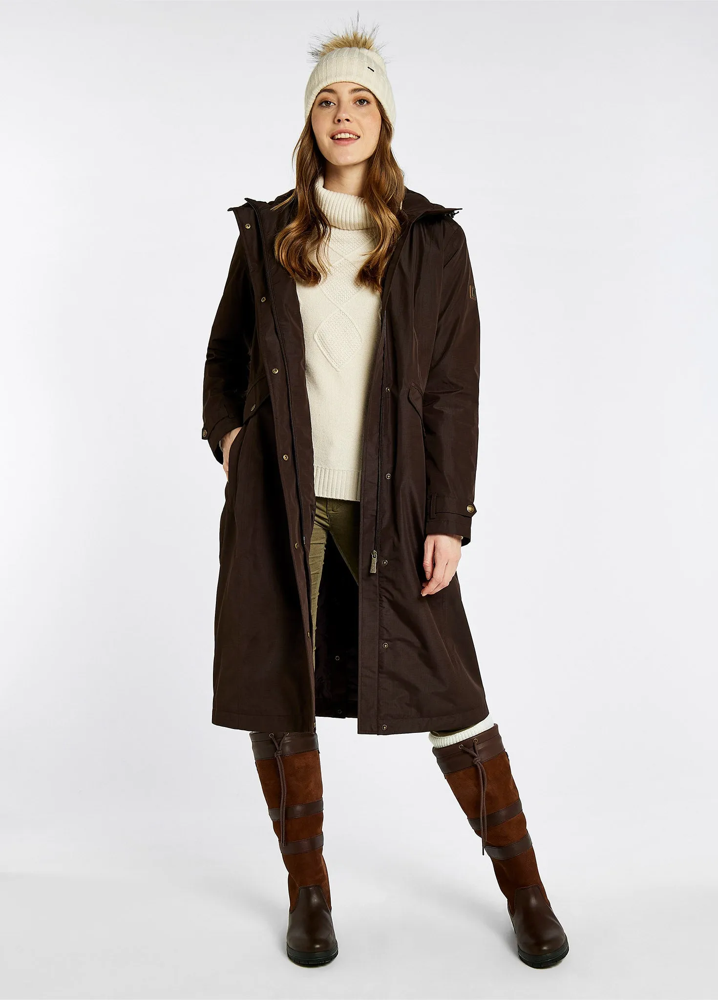 Alderford Waterproof Coat - Mahogany