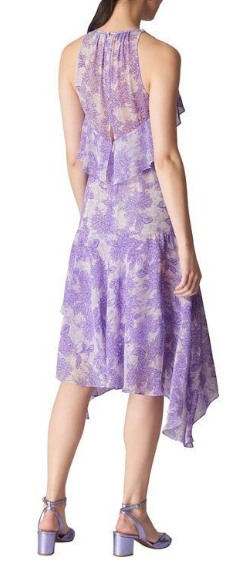 Anne Lilac Print Dress