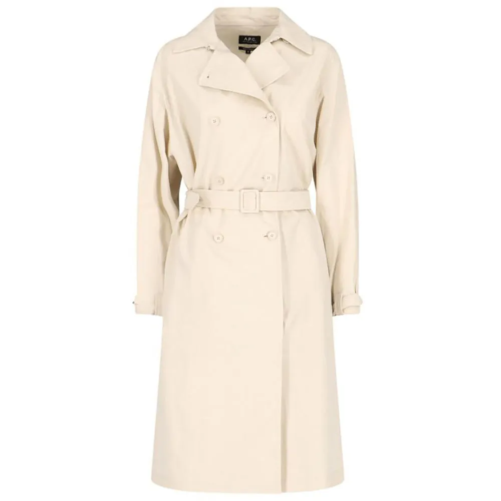 A.P.C Women's Cream Irene Trench Coat