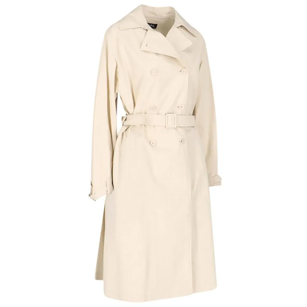 A.P.C Women's Cream Irene Trench Coat