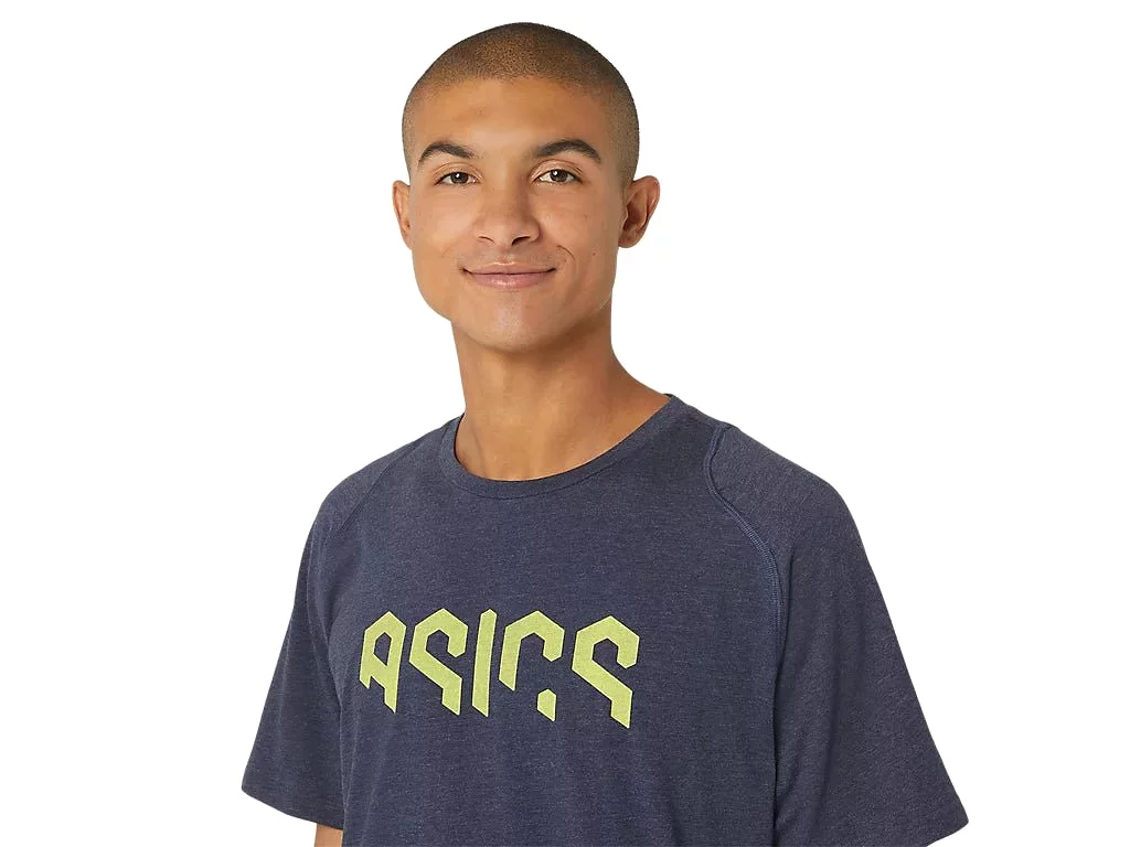 ASICS MEN'S GRAPHIC NAVY TEE