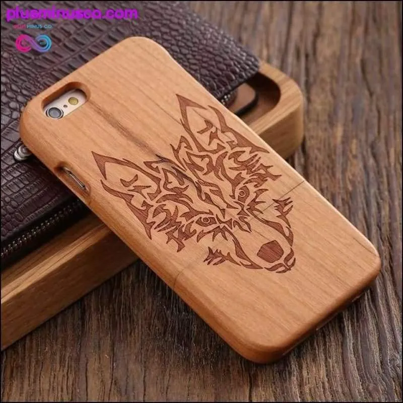 Bamboo Hard Wood Carved Apple iPhone Cases For iPhone