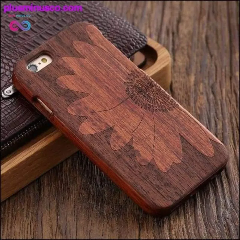 Bamboo Hard Wood Carved Apple iPhone Cases For iPhone