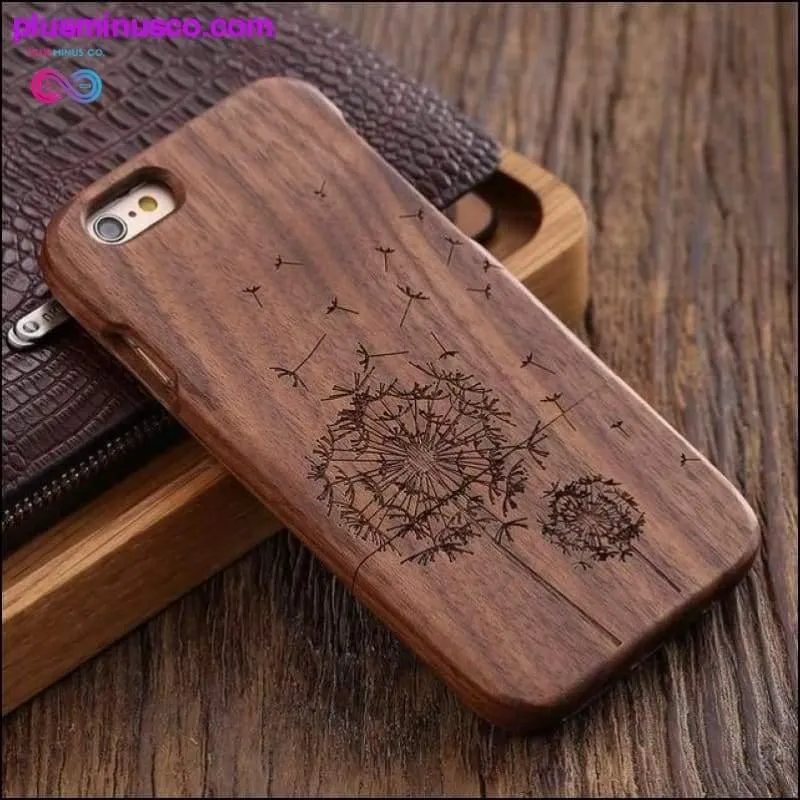 Bamboo Hard Wood Carved Apple iPhone Cases For iPhone