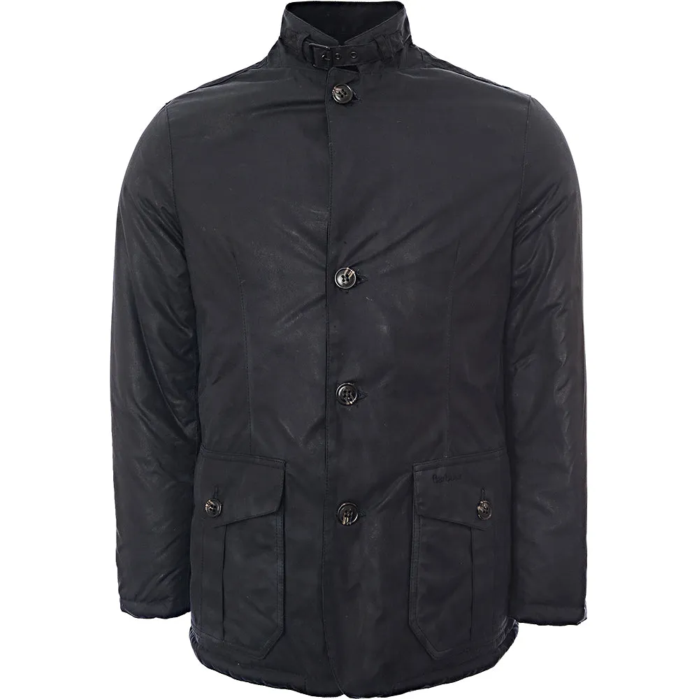 Barbour International Mens Navy Winter Lutz Coat