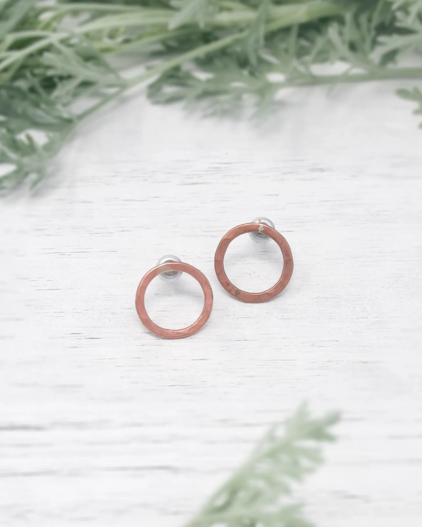 Basic hoop stud earrings- Small  [ready to ship]