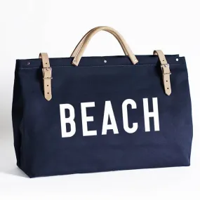 BEACH Canvas Utility Bag - Navy