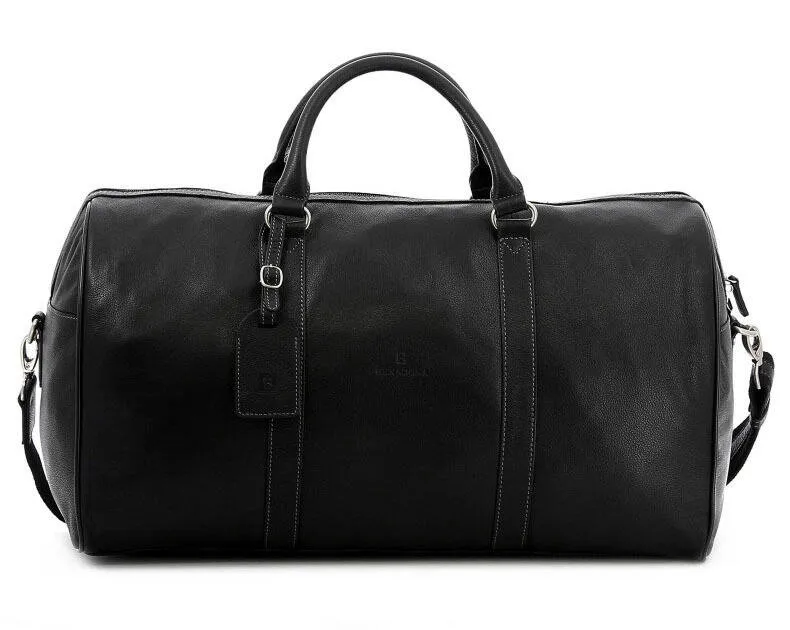 Black leather travel bag 462966