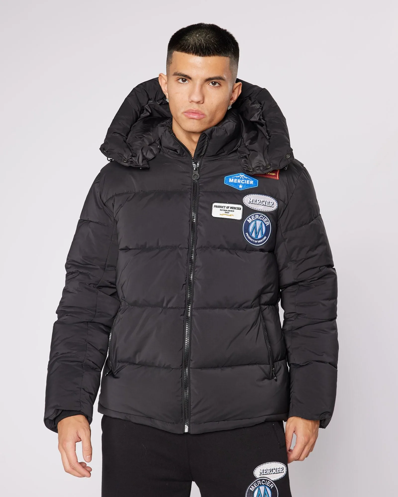 Black OG Badge Puffer Jacket