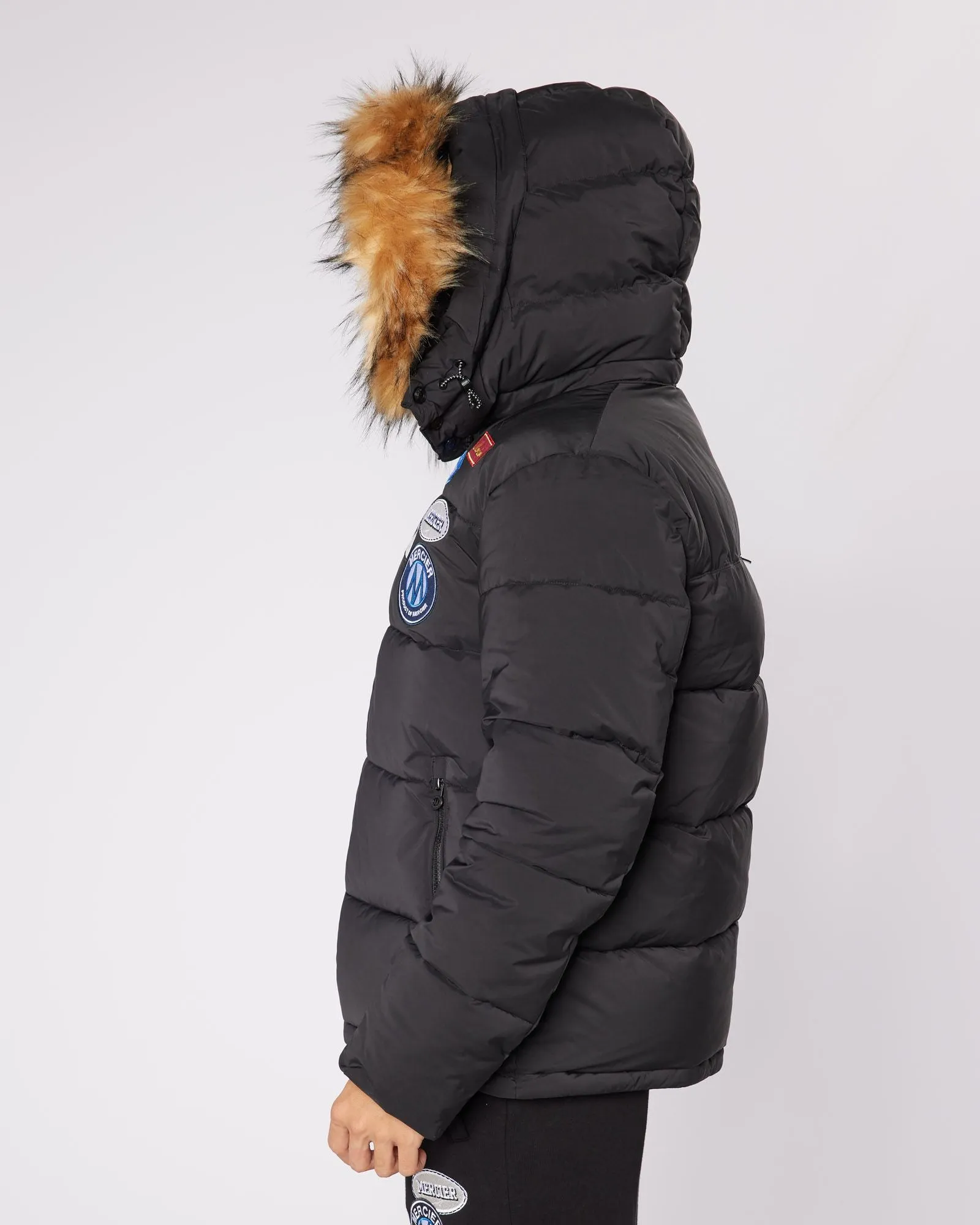 Black OG Badge Puffer Jacket