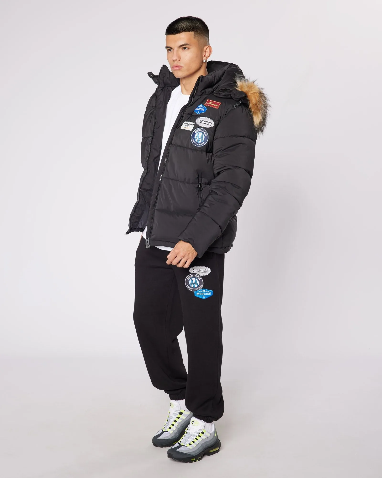 Black OG Badge Puffer Jacket