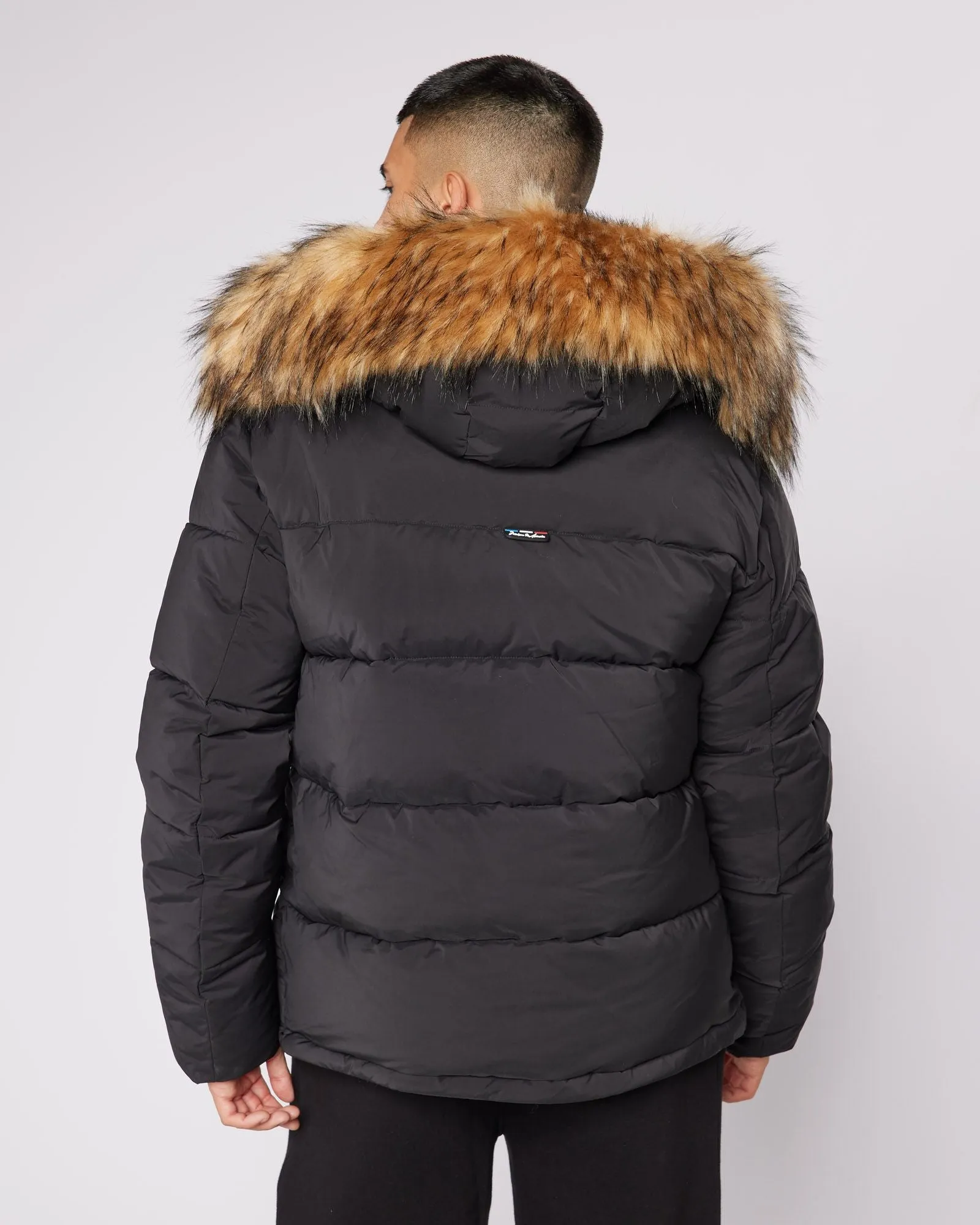 Black OG Badge Puffer Jacket