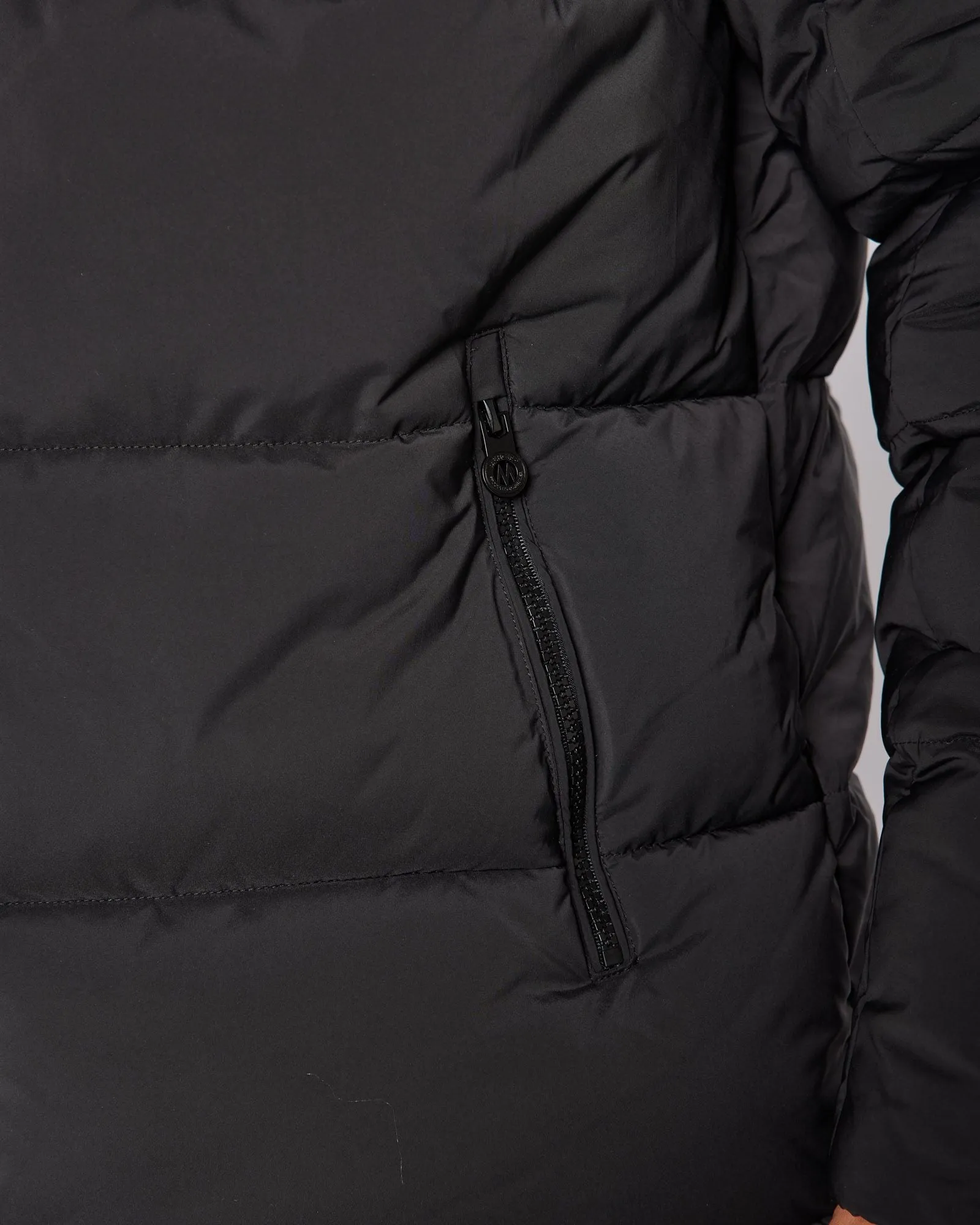 Black OG Badge Puffer Jacket