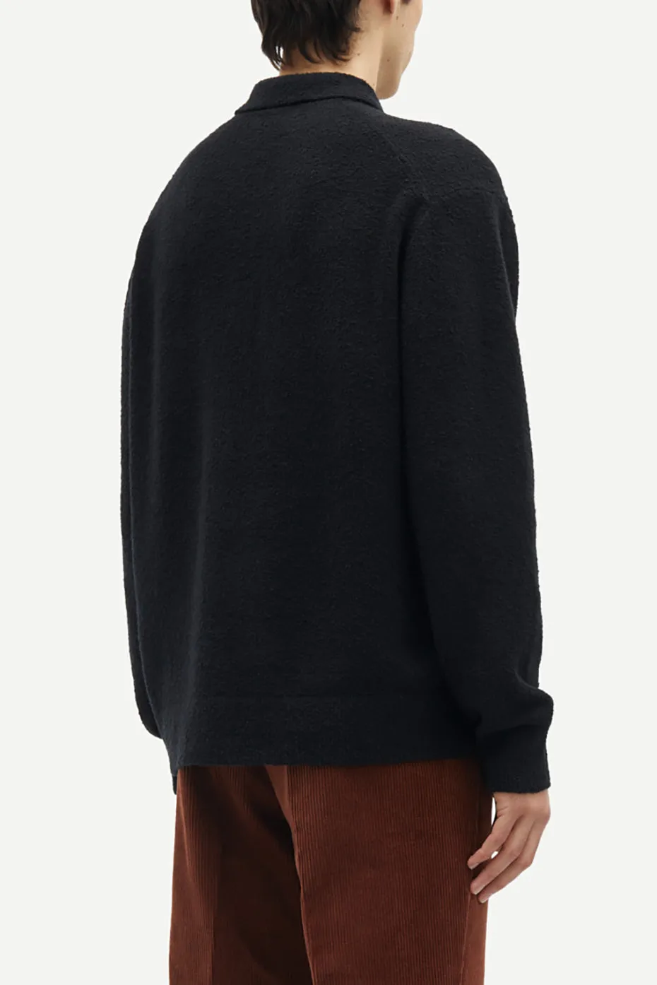 Black Sanino Polo Sweater