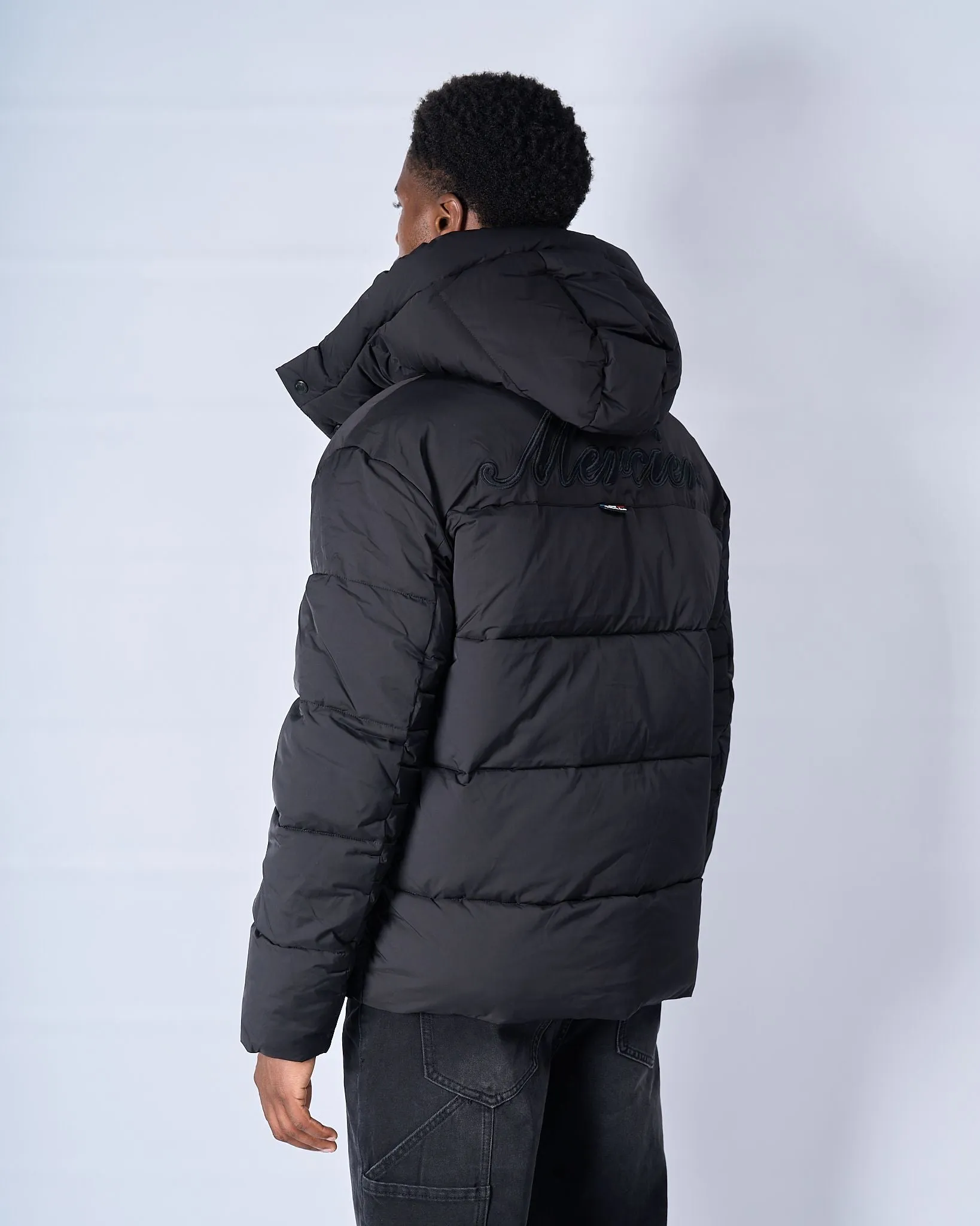 Black Signature Puffer Jacket