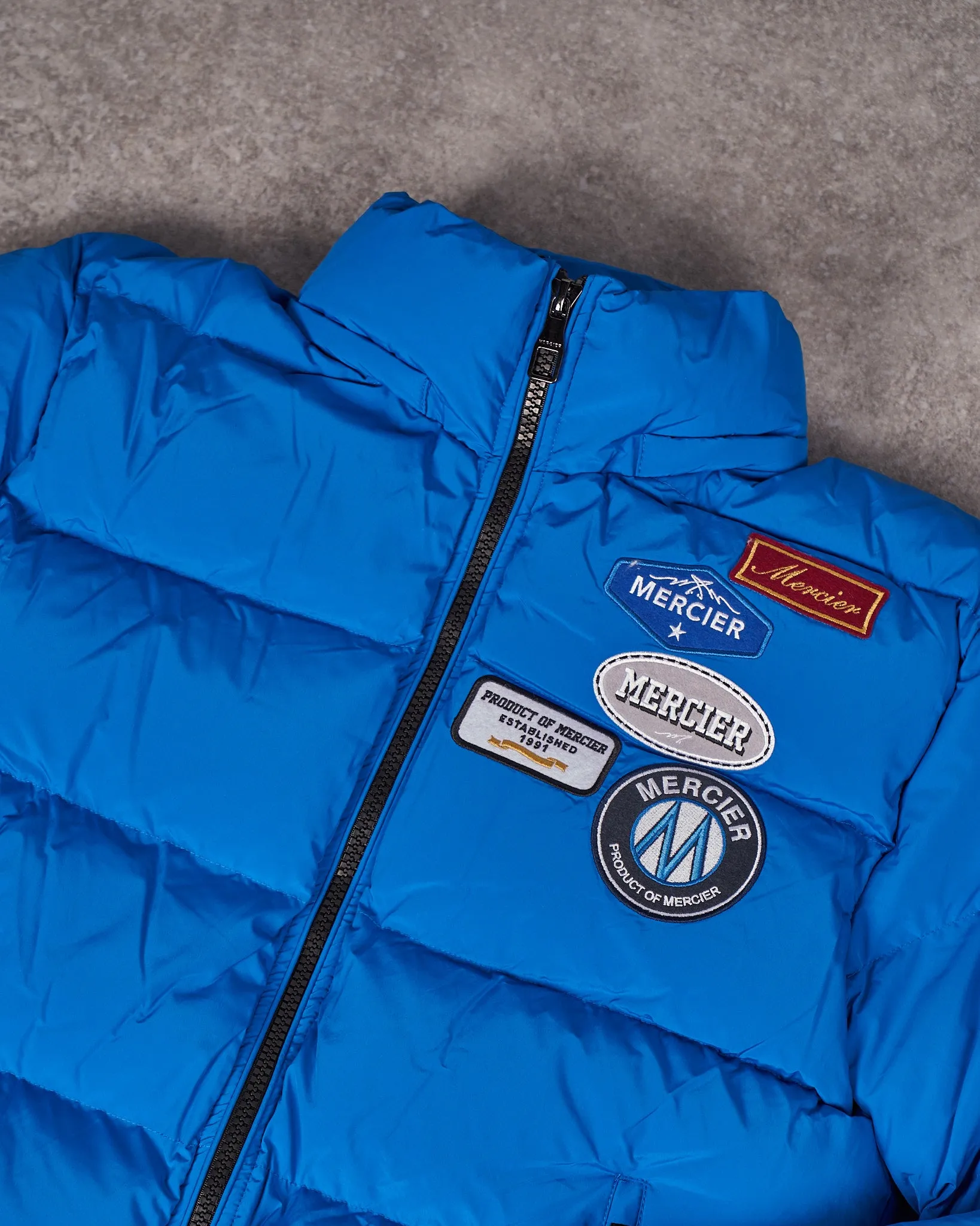 Blue OG Badge Puffer Jacket