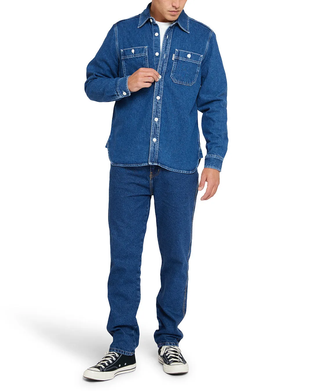 BOSTON DENIM SHIRT - BLUE INDIGO