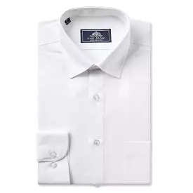 Boys White Standard Collar Shirt