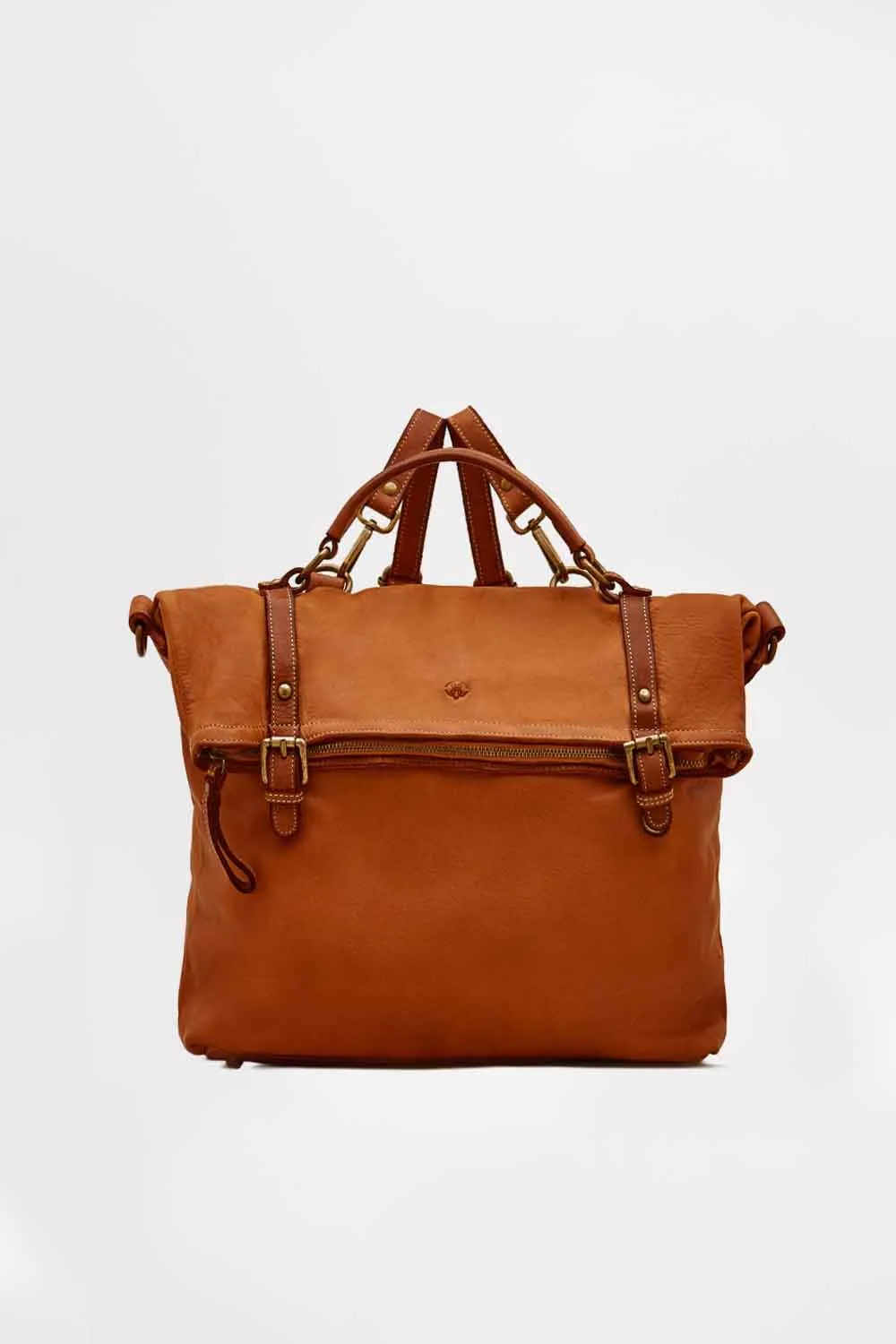 Brn 050 leather backpack