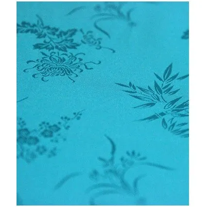 Brocade Bamboo Blossom Custom Satin Material