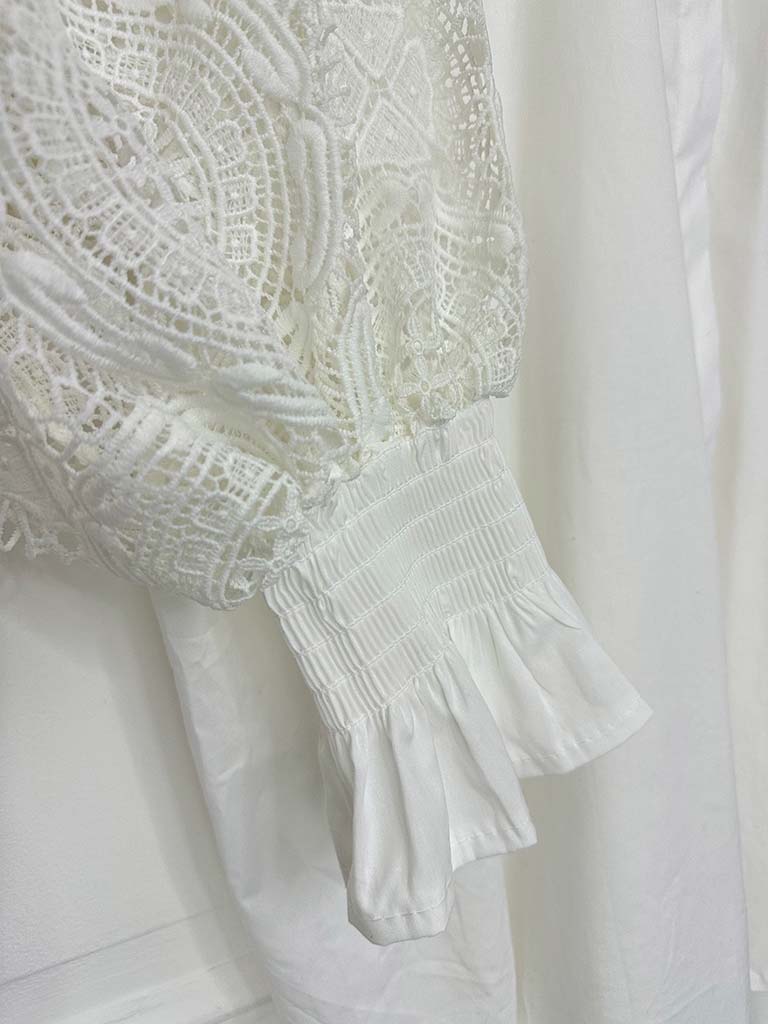 Broderie Anglaise Shirt - Ivory