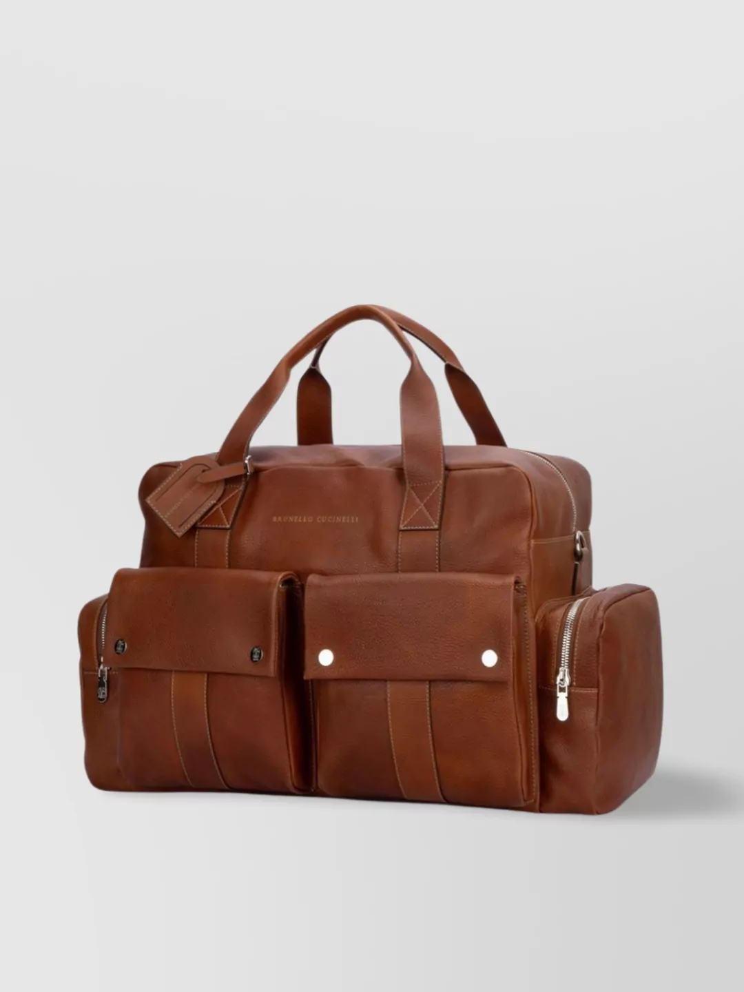 Brunello Cucinelli   Travel bag with double handle and external pockets