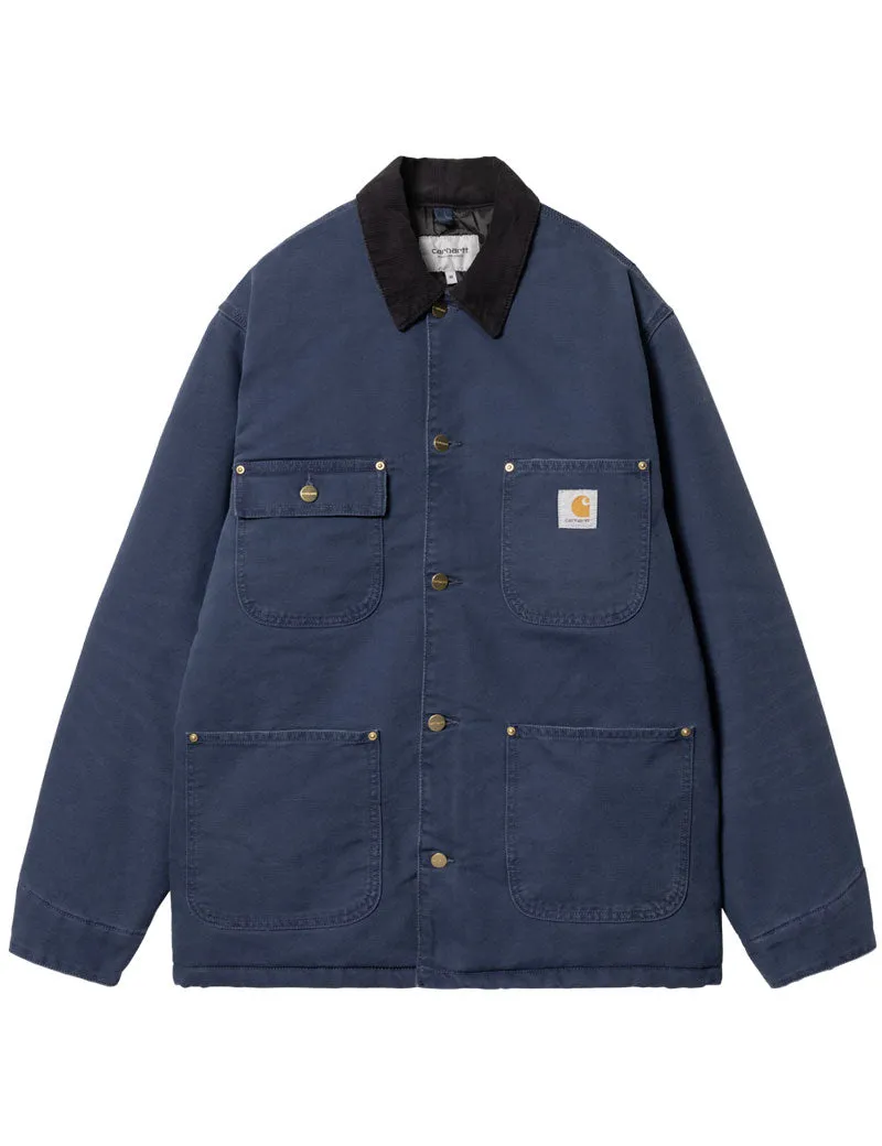 Carhartt WIP OG Chore Coat Air Force Blue Black Aged Canvas