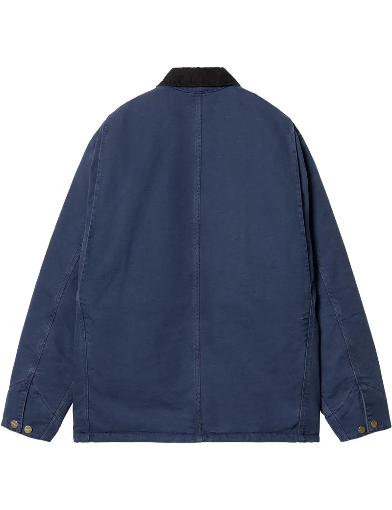 Carhartt WIP OG Chore Coat Air Force Blue Black Aged Canvas