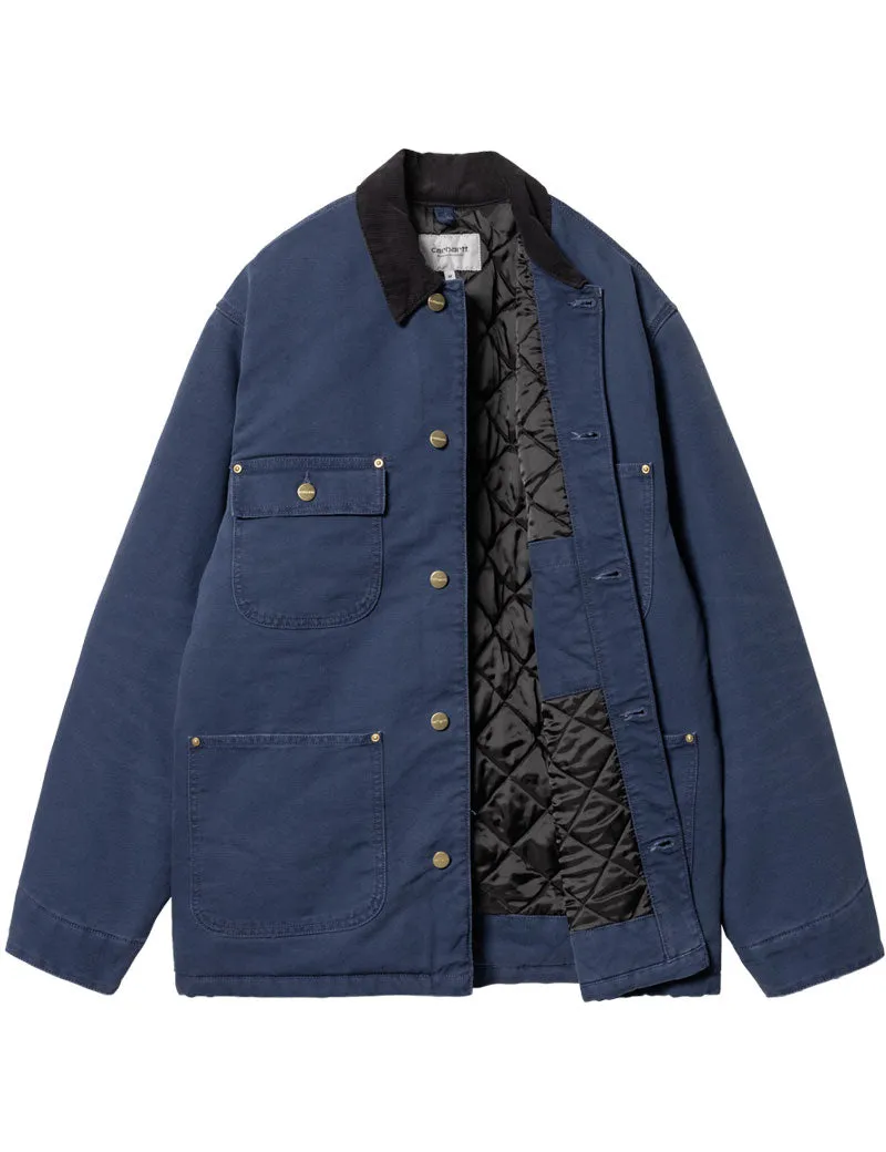 Carhartt WIP OG Chore Coat Air Force Blue Black Aged Canvas