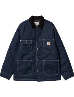 Carhartt Wip Og Chore Coat Blue Black One Wash