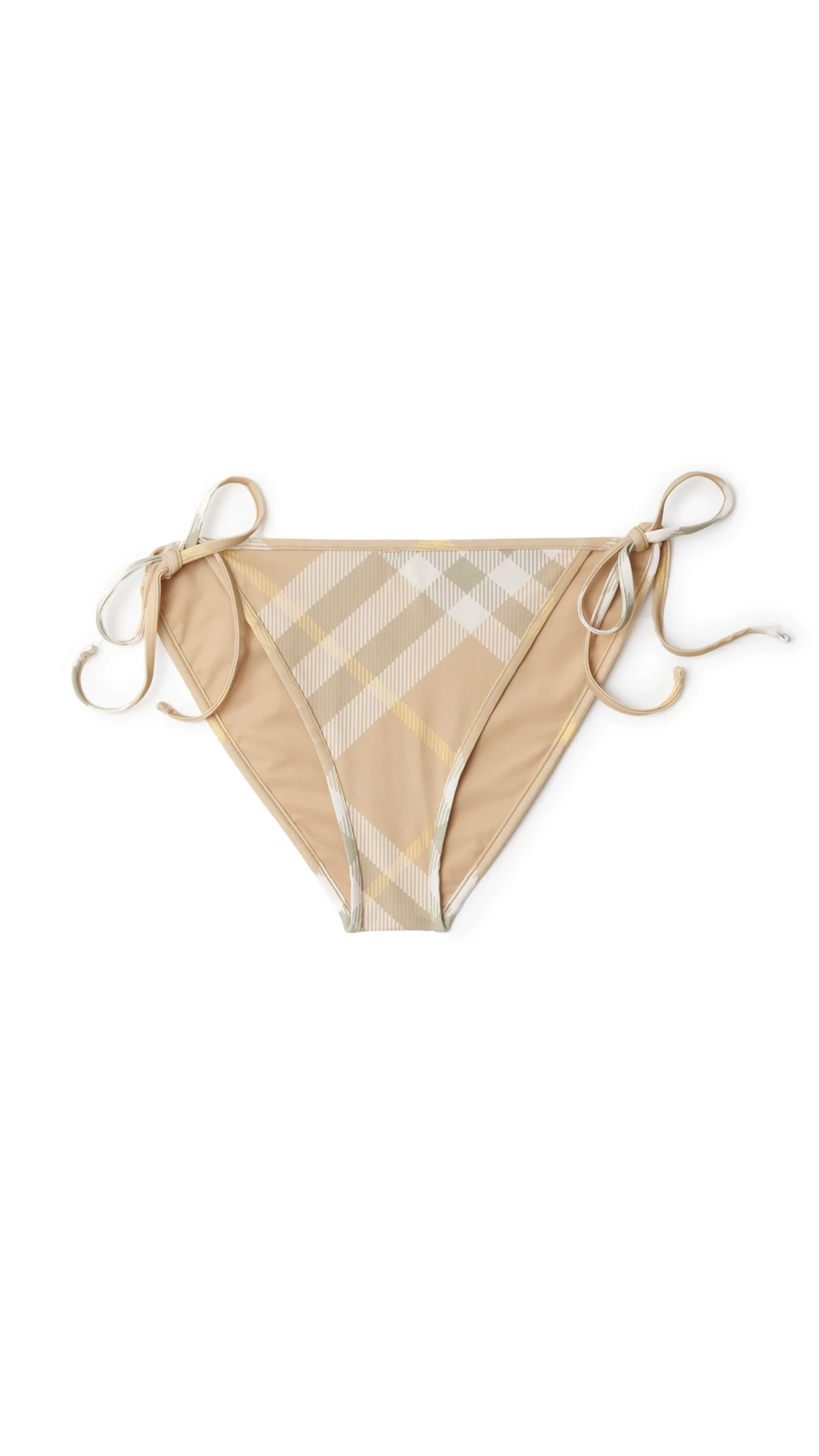 Check Bikini Briefs - Flax