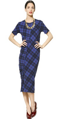 Checked Stretch Dress