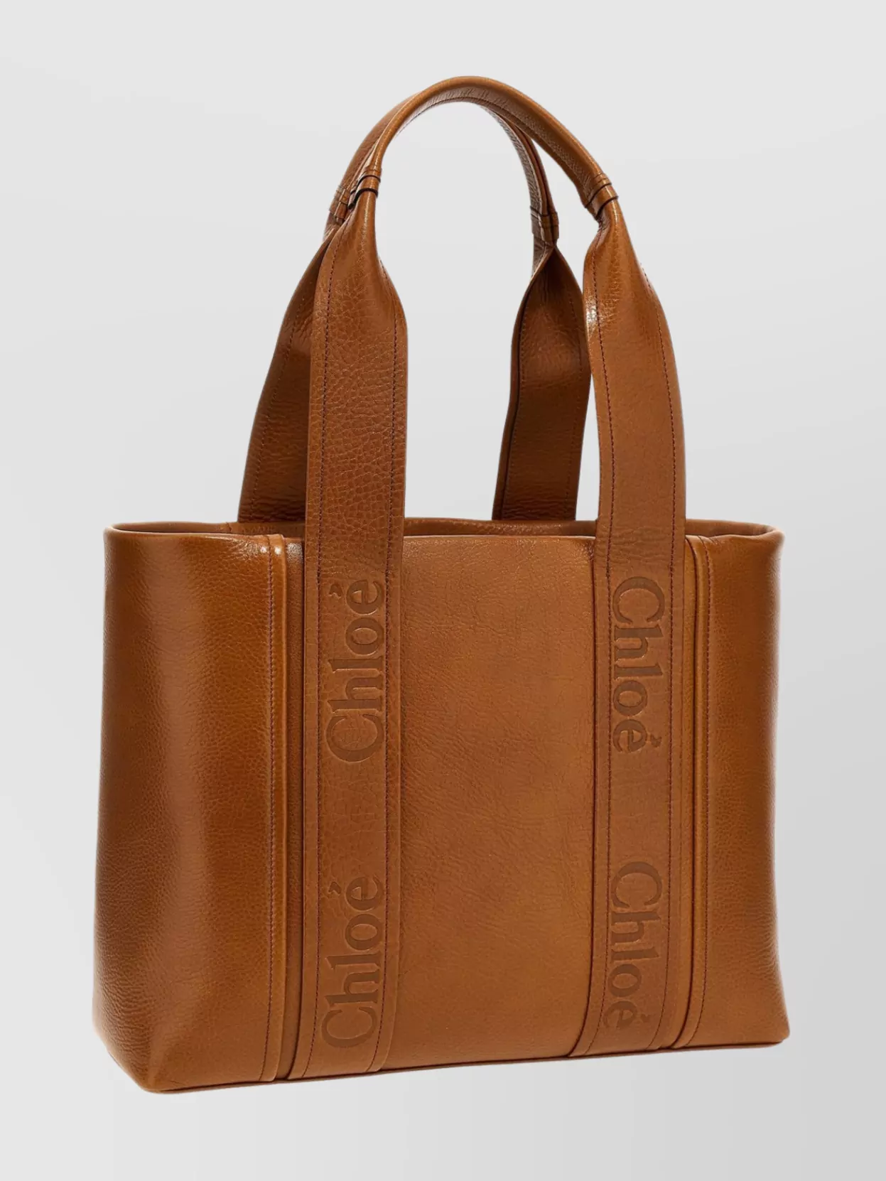 Chloé   Medium 'woody' shopping tote bag