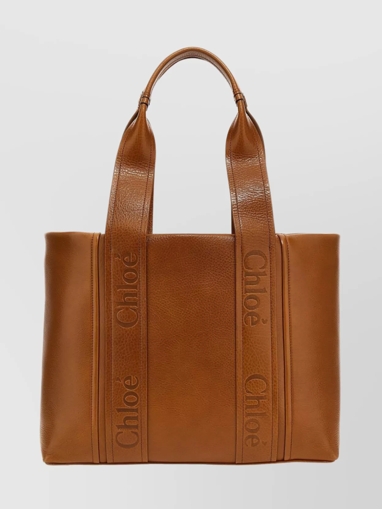 Chloé   Medium 'woody' shopping tote bag