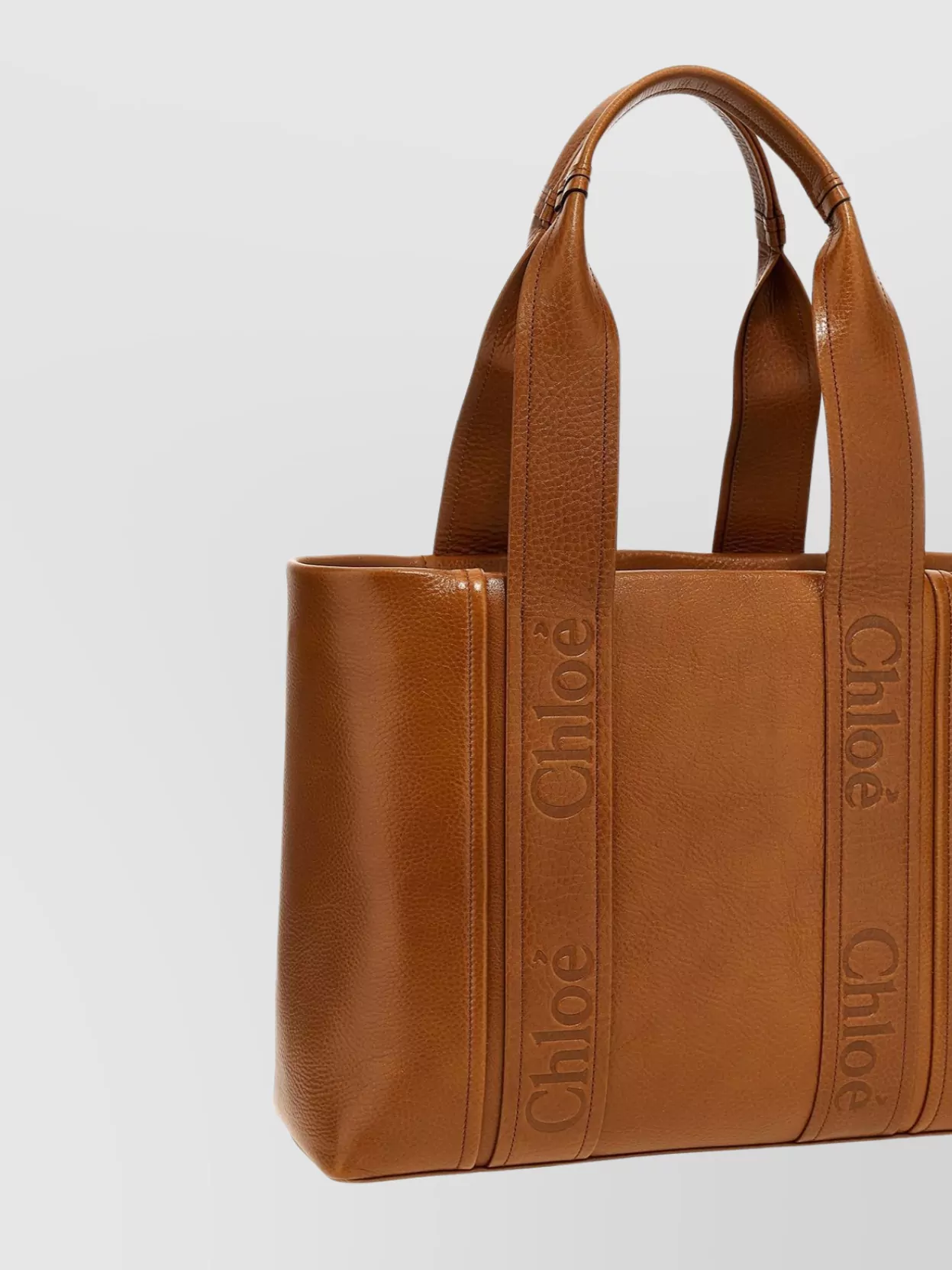 Chloé   Medium 'woody' shopping tote bag