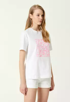 Club Monogram Logo T-Shirt White