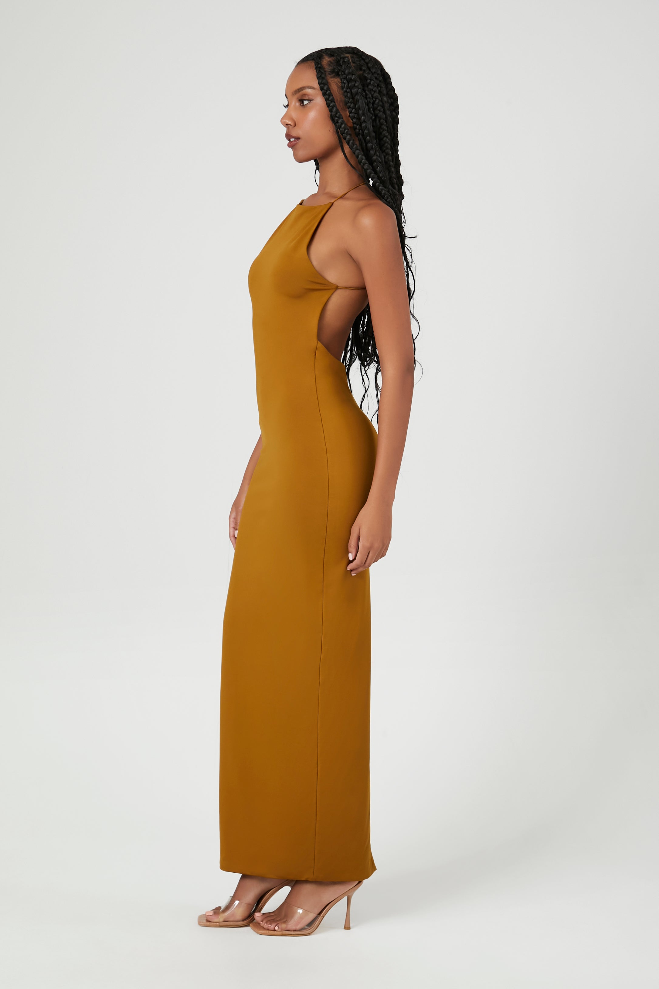 Contour Halter Maxi Dress