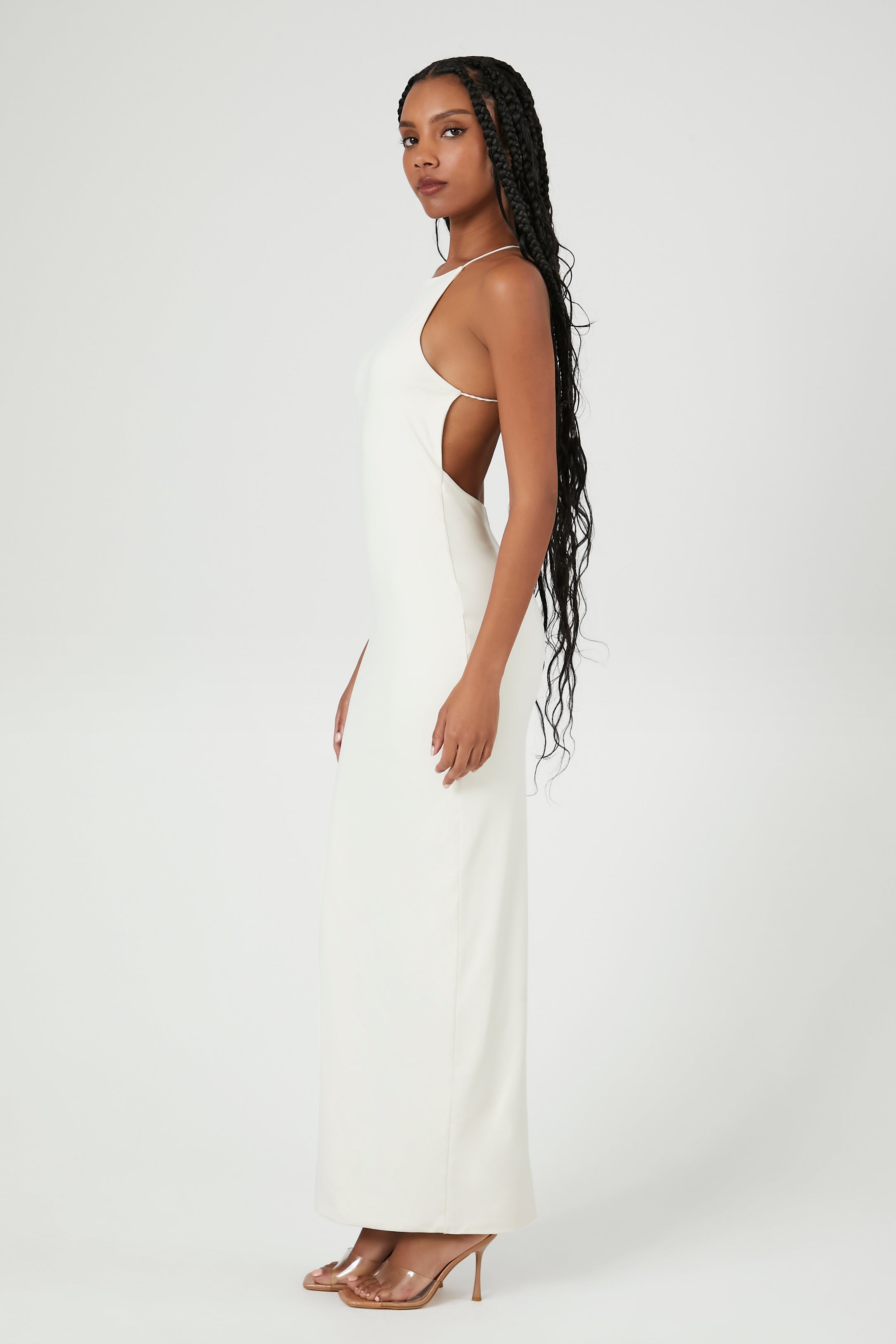 Contour Halter Maxi Dress