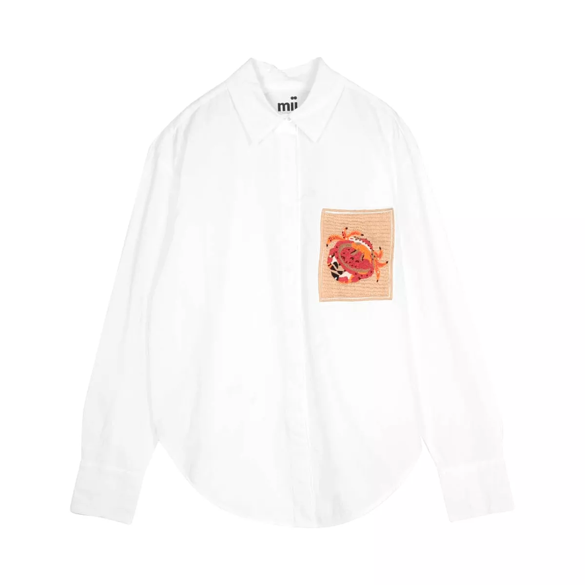 COTTON SHIRT MILOU LE CRABE EMBROIDERY