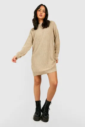 Crew Neck Sweater Dress