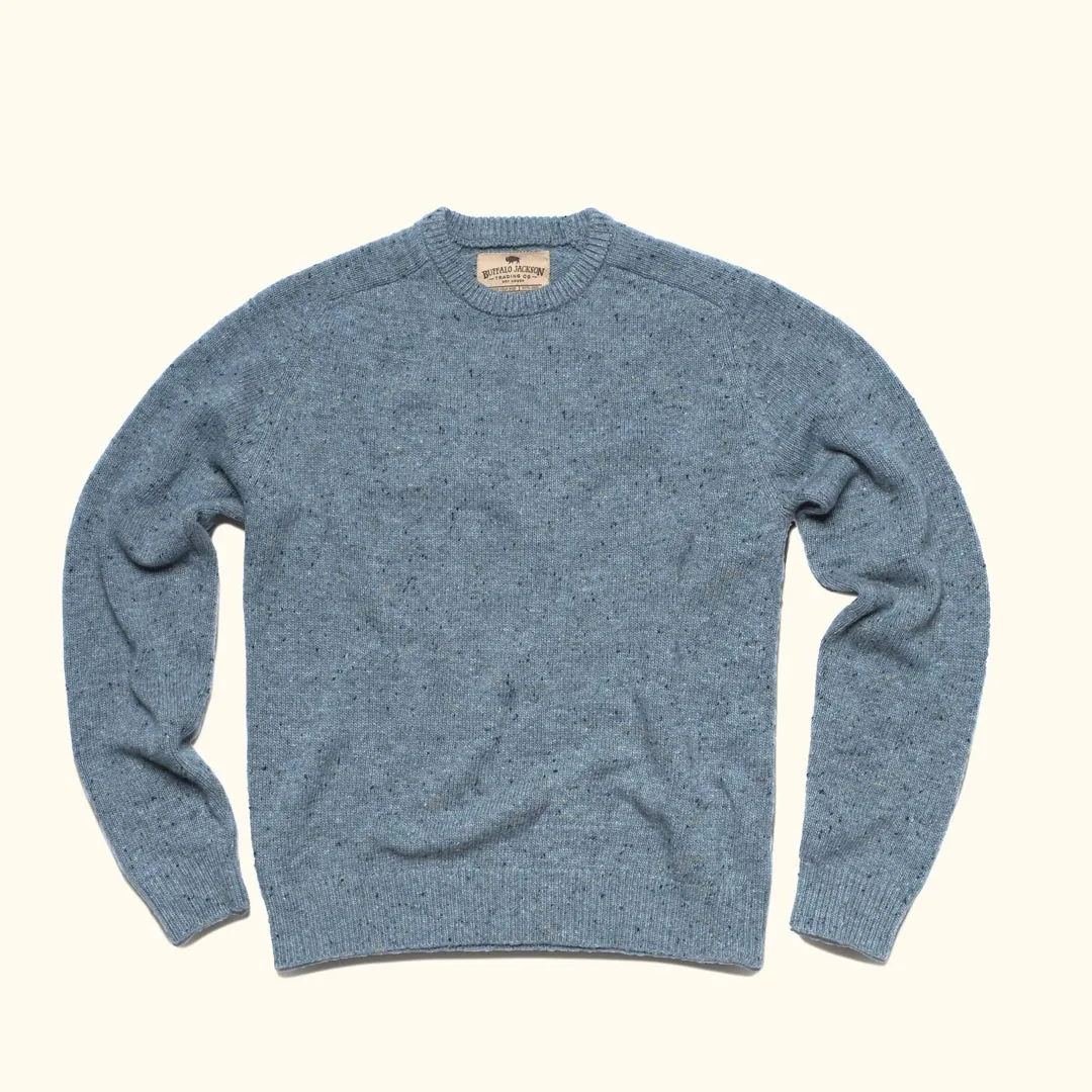 Crewneck Wool Sweater | Sea Fleck