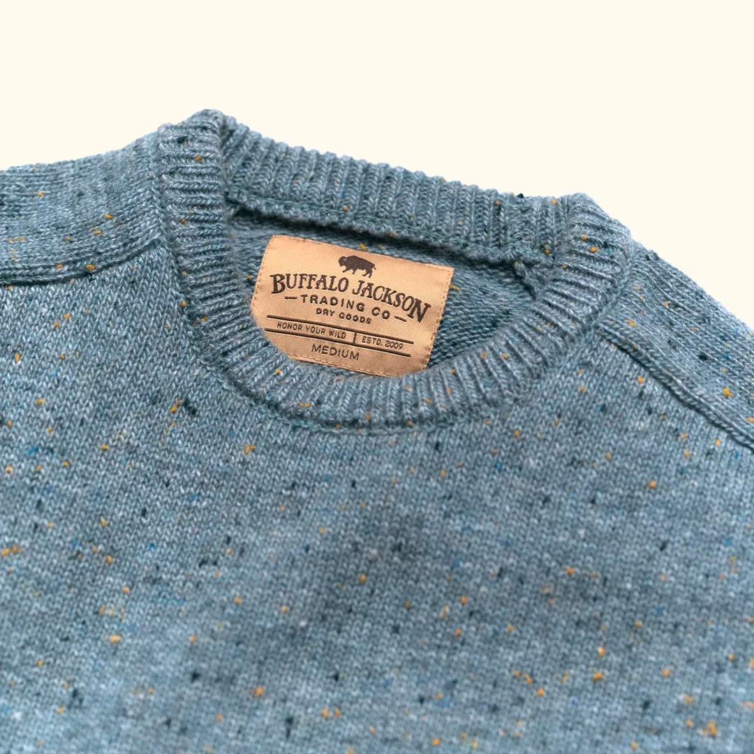 Crewneck Wool Sweater | Sea Fleck