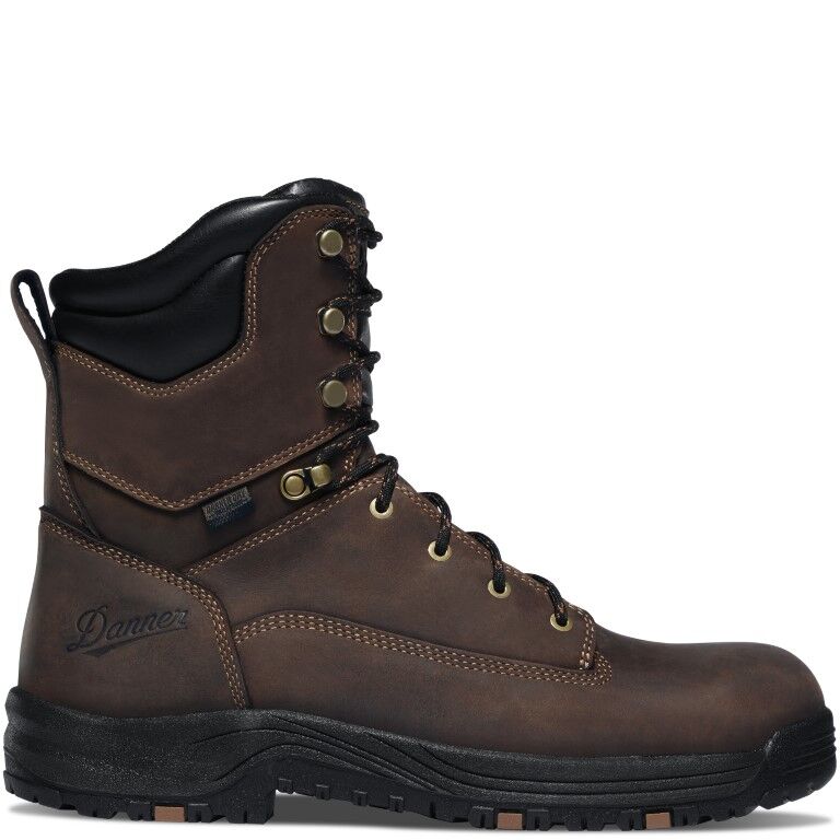 Danner Men's Caliper 8-In Waterproof Aluminum Toe Boot in Brown